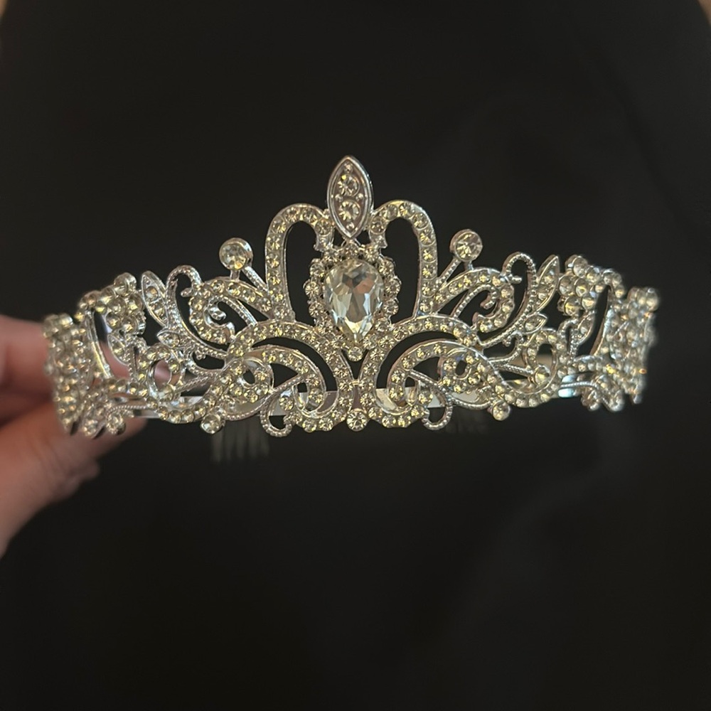 Silver Crystal Tiara